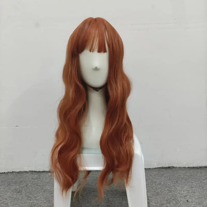 Lolita Pumpkin Long Curly Wig MK15560