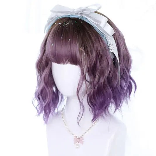 Lolita Two Color Short Curly Wig MK15666