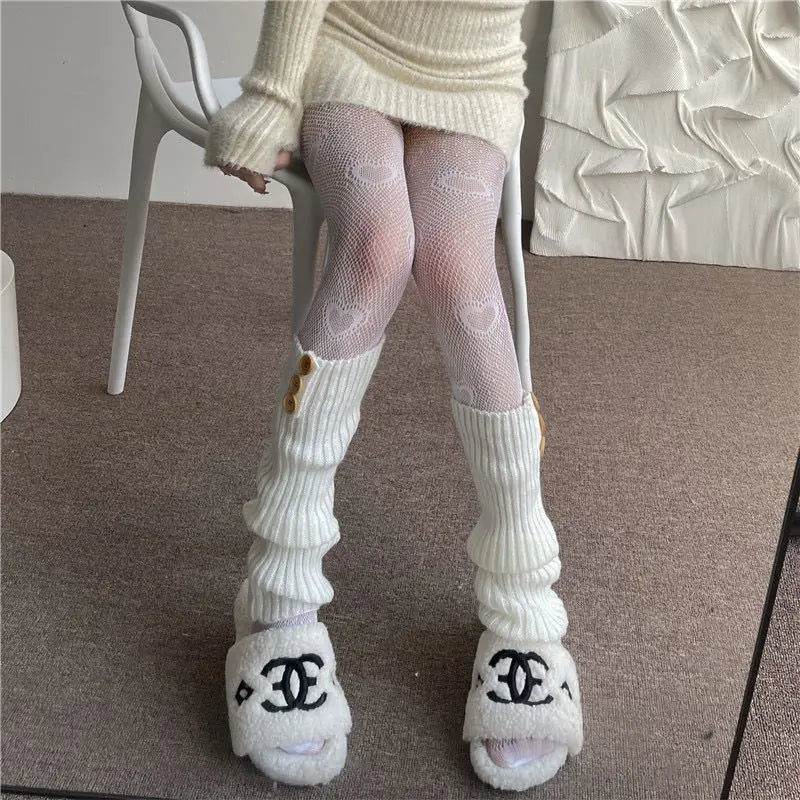 Kawaii Aesthetic Y2K Cute Fairy Love Fishnet Socks MK Kawaii Store