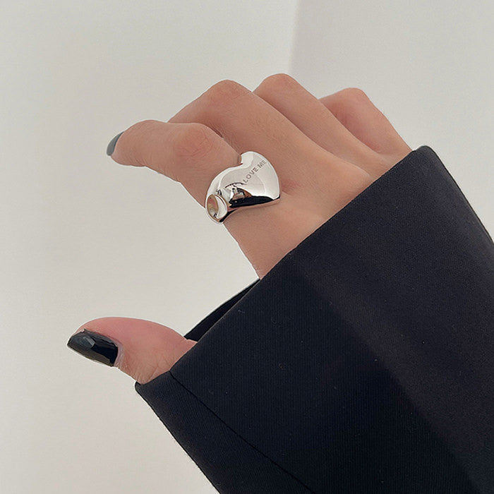 Sliver Heart Ring