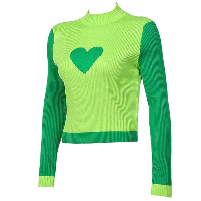 Heart Tender Knit Long-sleeve Top