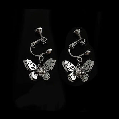 Kawaii Aesthetic Y2K Cute Fairy Metal Butterfly Earrings ON1431 spreepickyshop