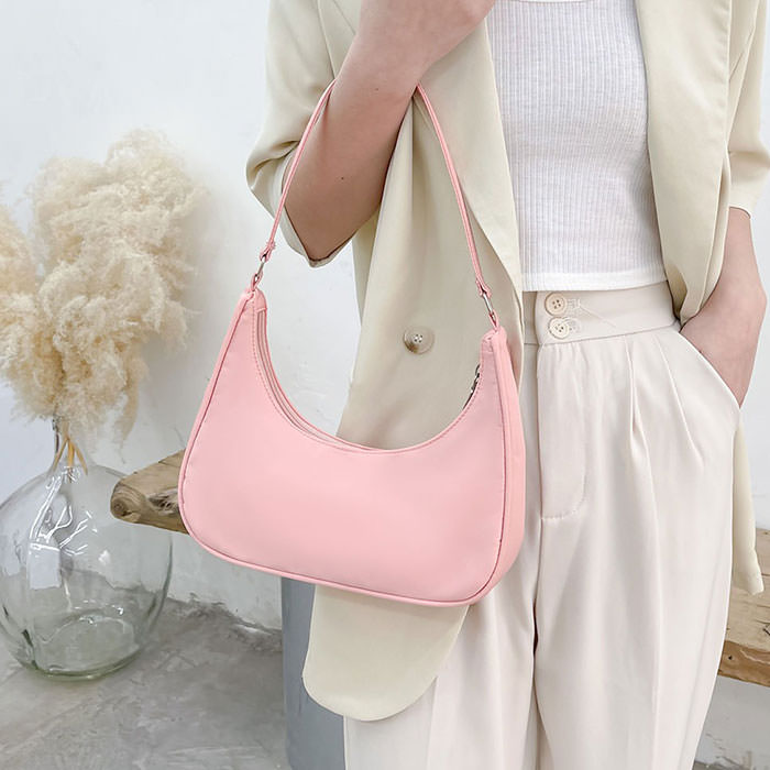 Candy Color Baguette Bag