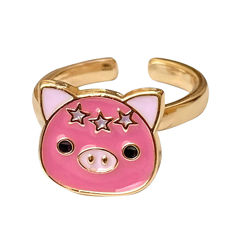 Mini Pig Fidget Ring