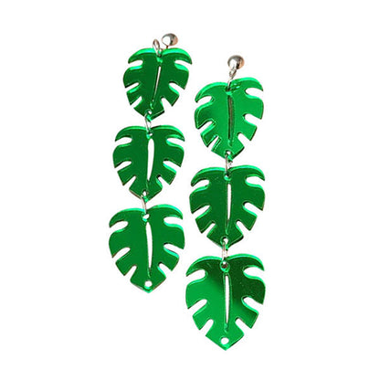 Green Leaves Earrings