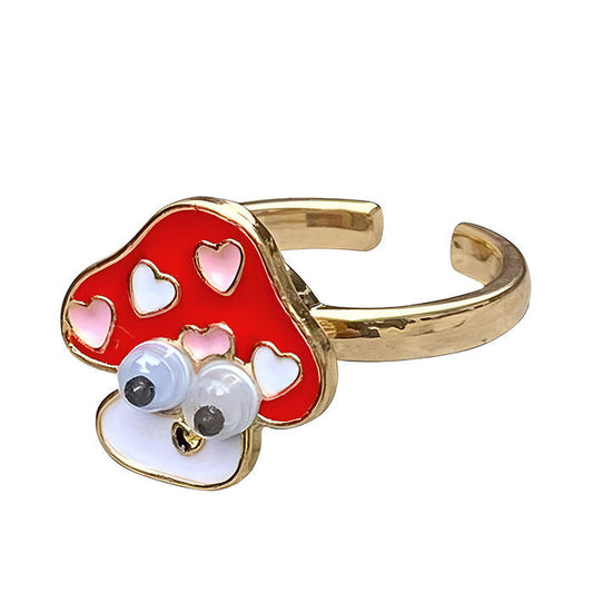 Red Mushroom Anxiety Ring