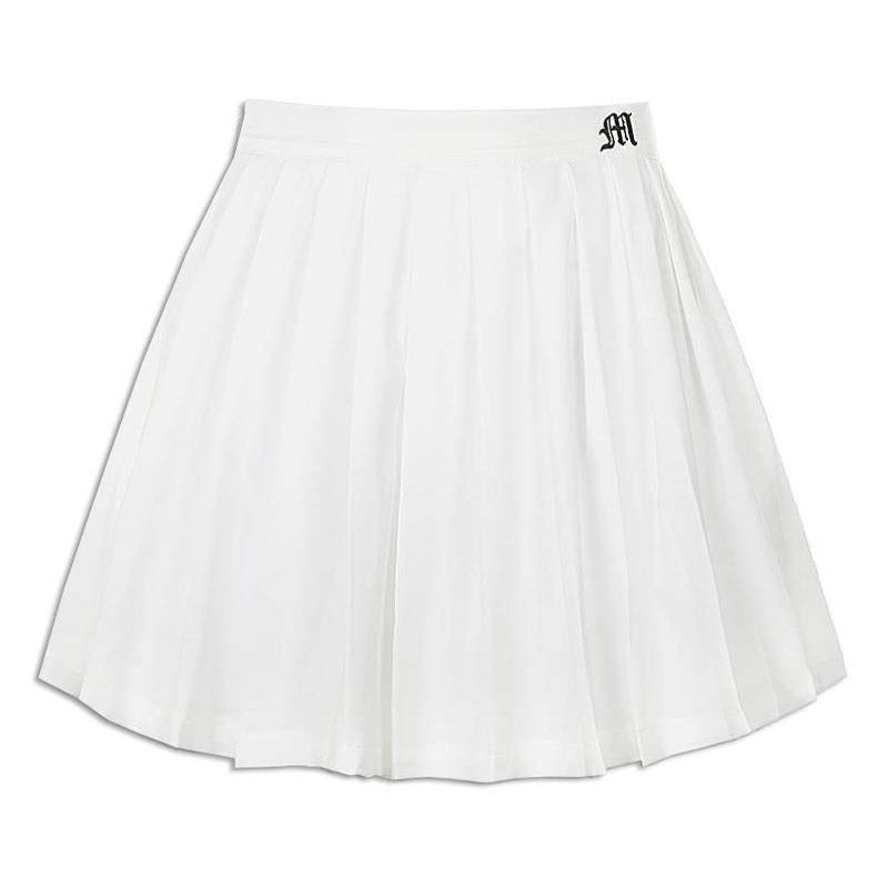 Black and White Pleated Skirt