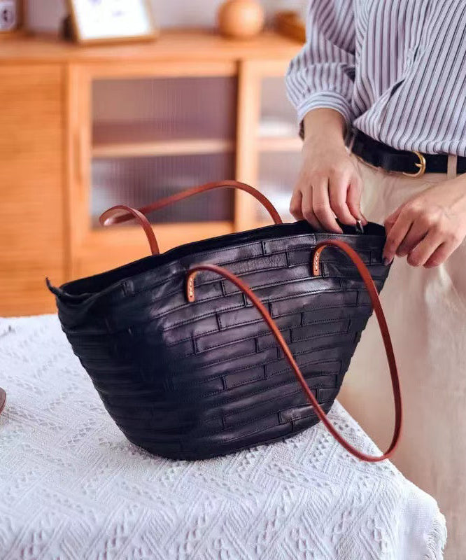 New Retro Shoulder Bags Large Capacity Leather