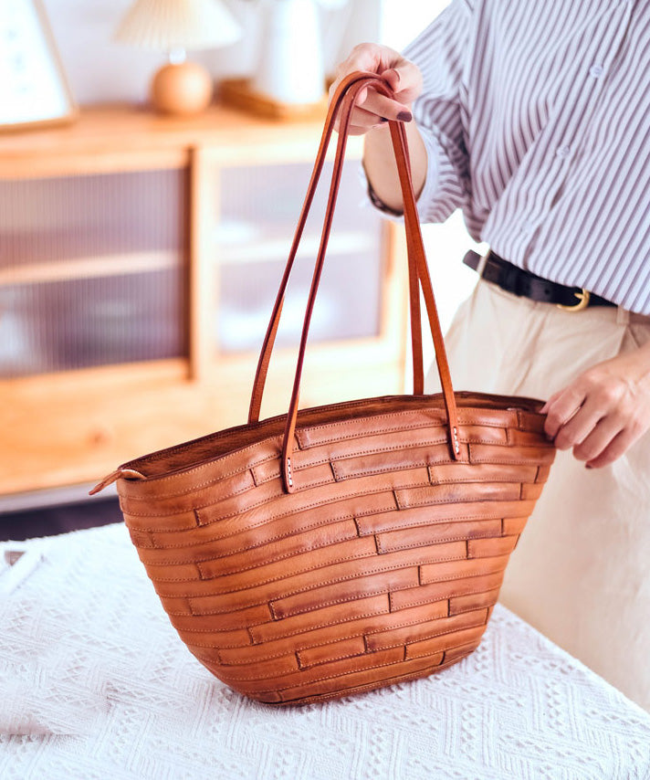 New Retro Shoulder Bags Large Capacity Leather