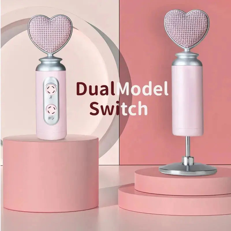 Kawaii Aesthetic Y2K Cute Fairy Noise Reduction Pink Microphone - Pinkdollz MK Kawaii Store