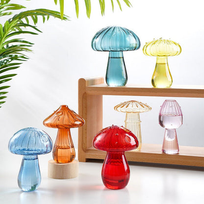 Charming Mushroom Glass Vase