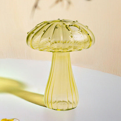 Charming Mushroom Glass Vase