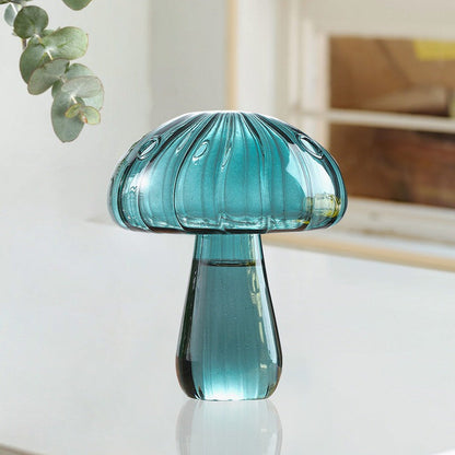 Charming Mushroom Glass Vase