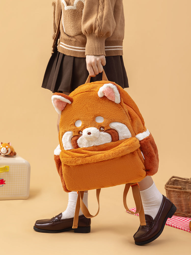 Sweet Red Panda Plushie Backpack MK Kawaii Store