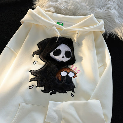 Kawaii Cat Embroidery Sweater Hooded