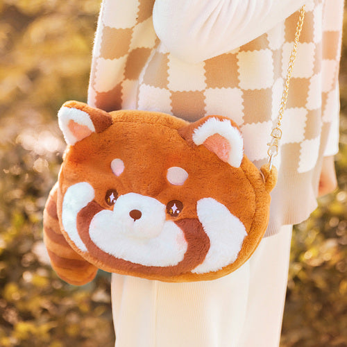 Kawaii Red Panda Plush Shoulder Bag MK Kawaii Store
