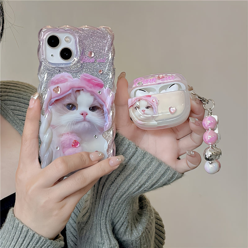 Kawaii Sweet Pink Cat Phone Case MK Kawaii Store