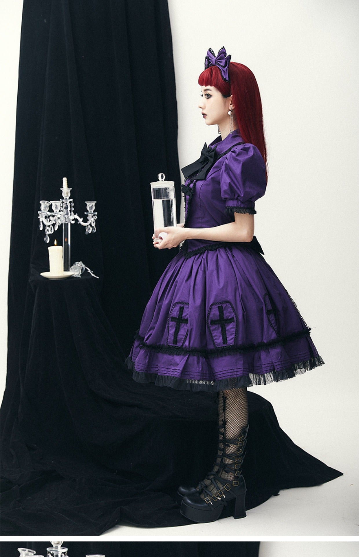 (Buyforme)Confession Balloon~Halloween Cross Lolita OP Dress   