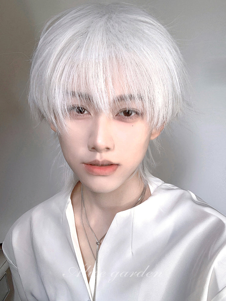 Casual Series Short White Ikemen Wig ON997 MK Kawaii Store