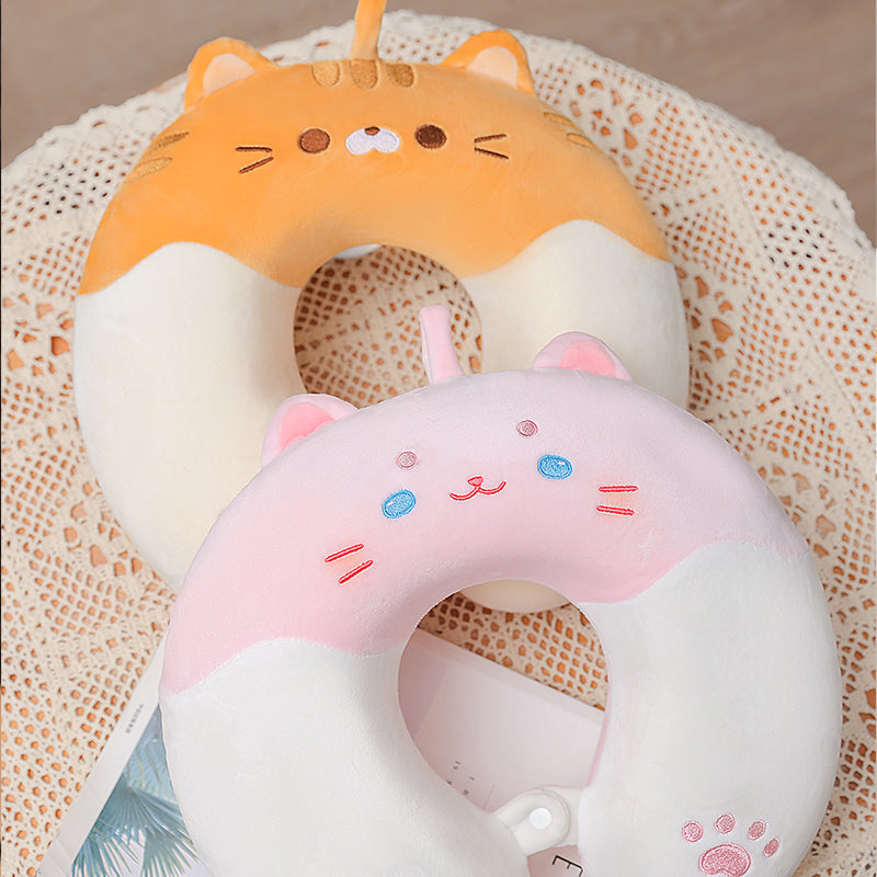 Pink Kitty Neck Pillow MK Kawaii Store