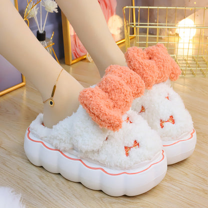 Fluffy Soft Girl Pastel Bows Slippers ON895 MK Kawaii Store