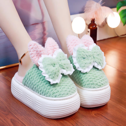 Pastel Bunny and Bows Cute Slippers ON894 MK Kawaii Store