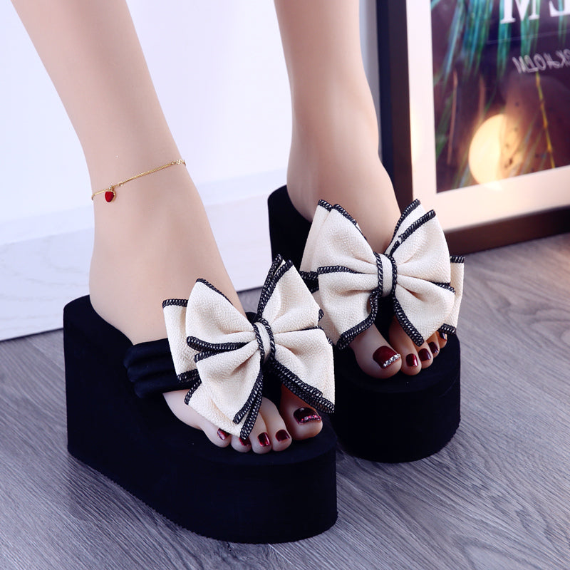 4 Colors Cute Platform Bow Sandals ON883