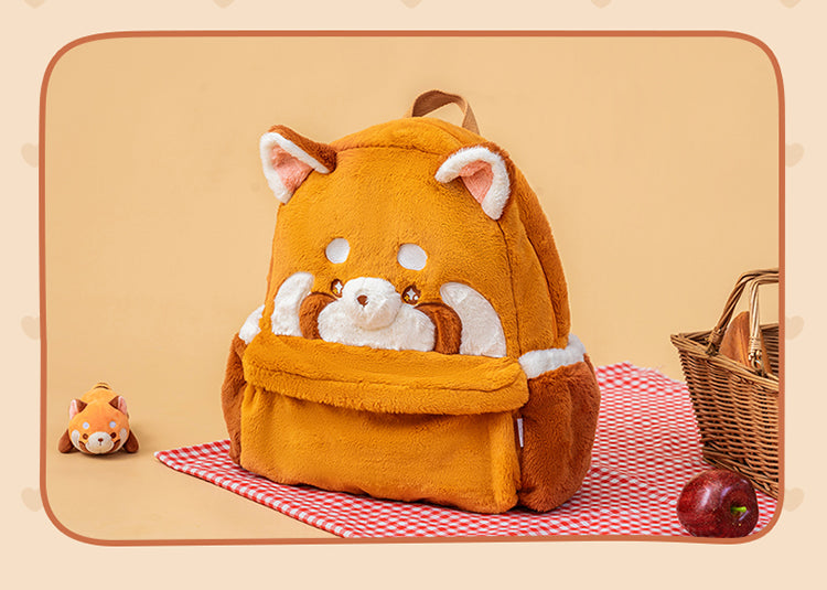 Sweet Red Panda Plushie Backpack MK Kawaii Store