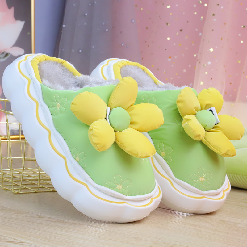 Cute Comfy Inside Flower Slippers