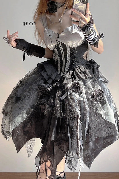 Sweet Corpse Bride Perfect Inspired Lolita Dress ON817 ONI