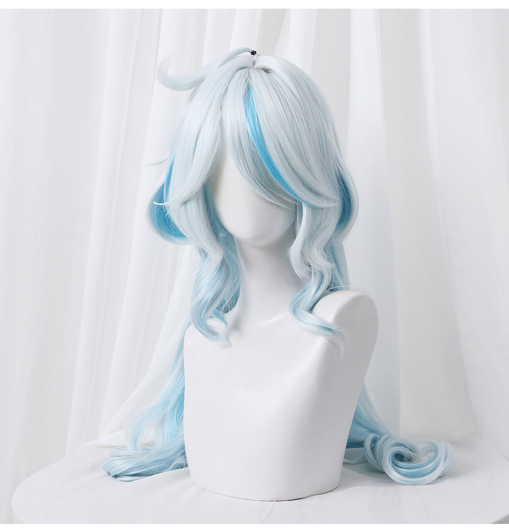 Pre-Sale Genshin Impact Furine Light Blue Mix Cosplay Wig ON1019