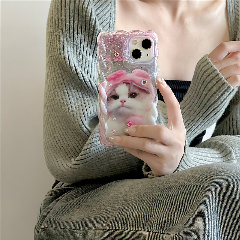 Kawaii Sweet Pink Cat Phone Case MK Kawaii Store