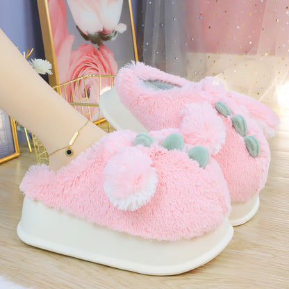 Sweet Pastel Dino Fluffy Slippers ON892 MK Kawaii Store