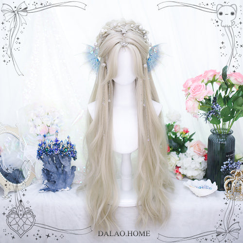 Princess Series Elf Queen Platinum Blonde Lolita Wig ON988 MK Kawaii Store