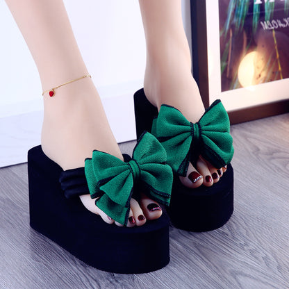 4 Colors Cute Platform Bow Sandals ON883 MK Kawaii Store