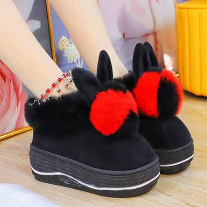 Cute Soft Bunny Warm Pastel Slippers ON891 MK Kawaii Store