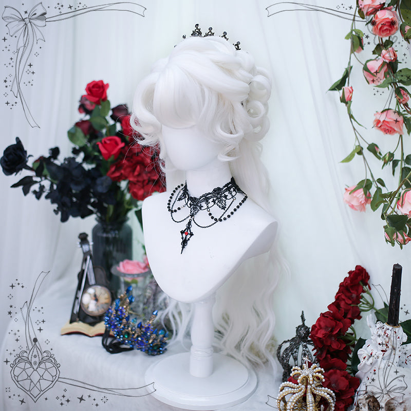 Princess Series Elf Queen Pure White Lolita Wig ON990