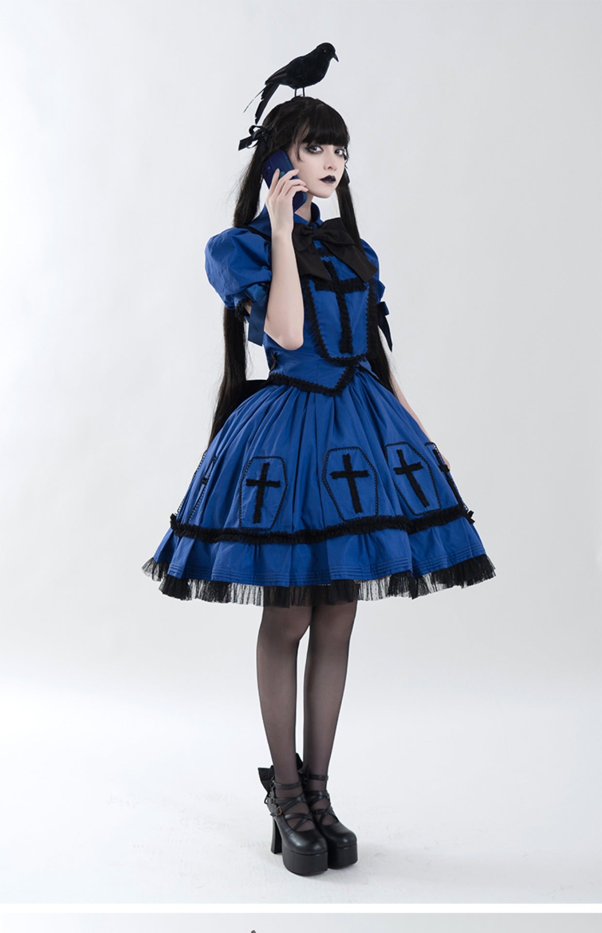 (Buyforme)Confession Balloon~Halloween Cross Lolita OP Dress   