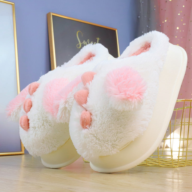 Sweet Pastel Dino Fluffy Slippers ON892 MK Kawaii Store