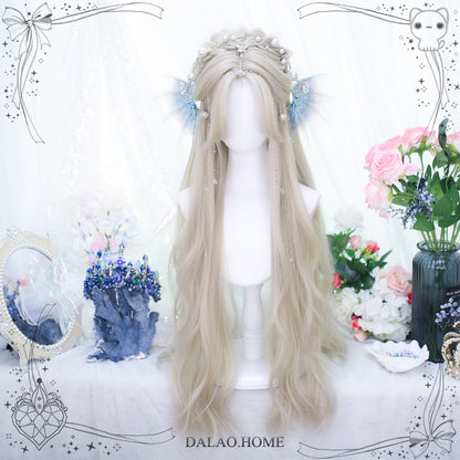 Princess Series Elf Queen Platinum Blonde Lolita Wig ON988 MK Kawaii Store