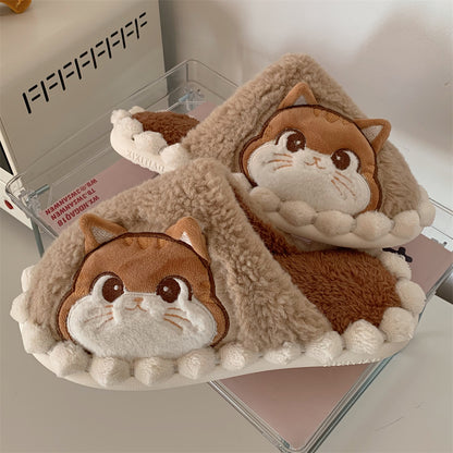 Kawaii Cat Kitty Face Homewear Slippers ON969 MK Kawaii Store