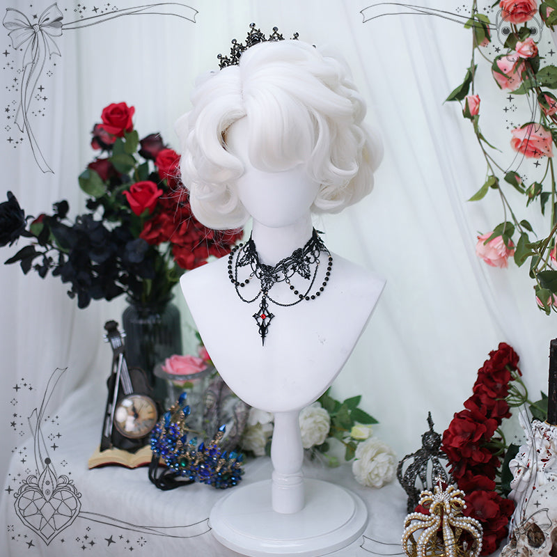 Princess Series Elf Queen Pure White Lolita Wig ON990