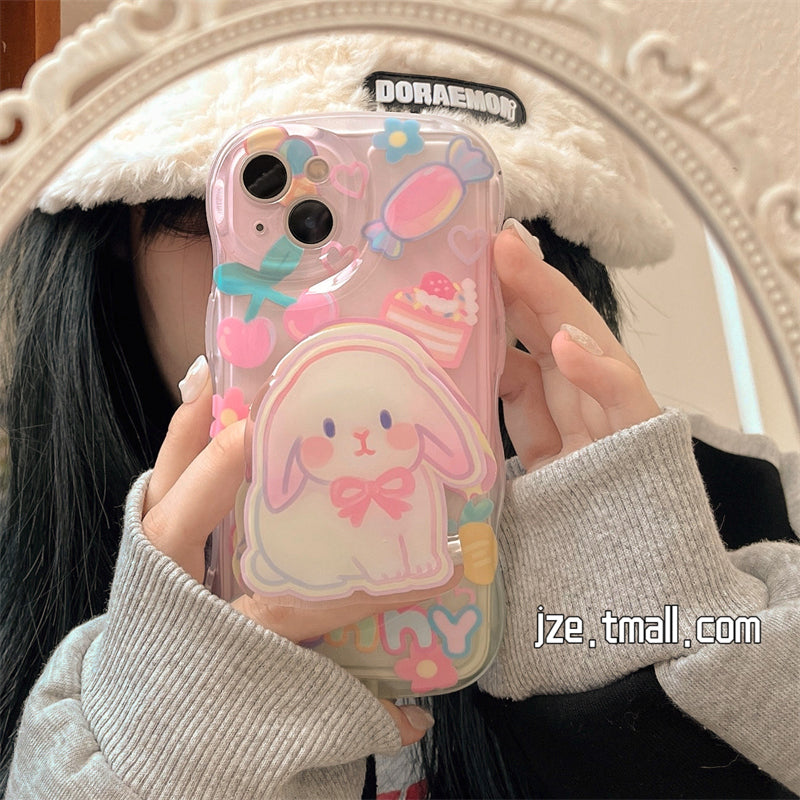 Cartoon Cat Rabbit Phone Case Susan