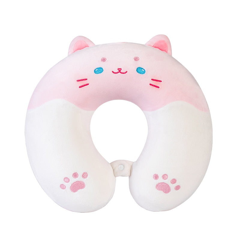 Pink Kitty Neck Pillow