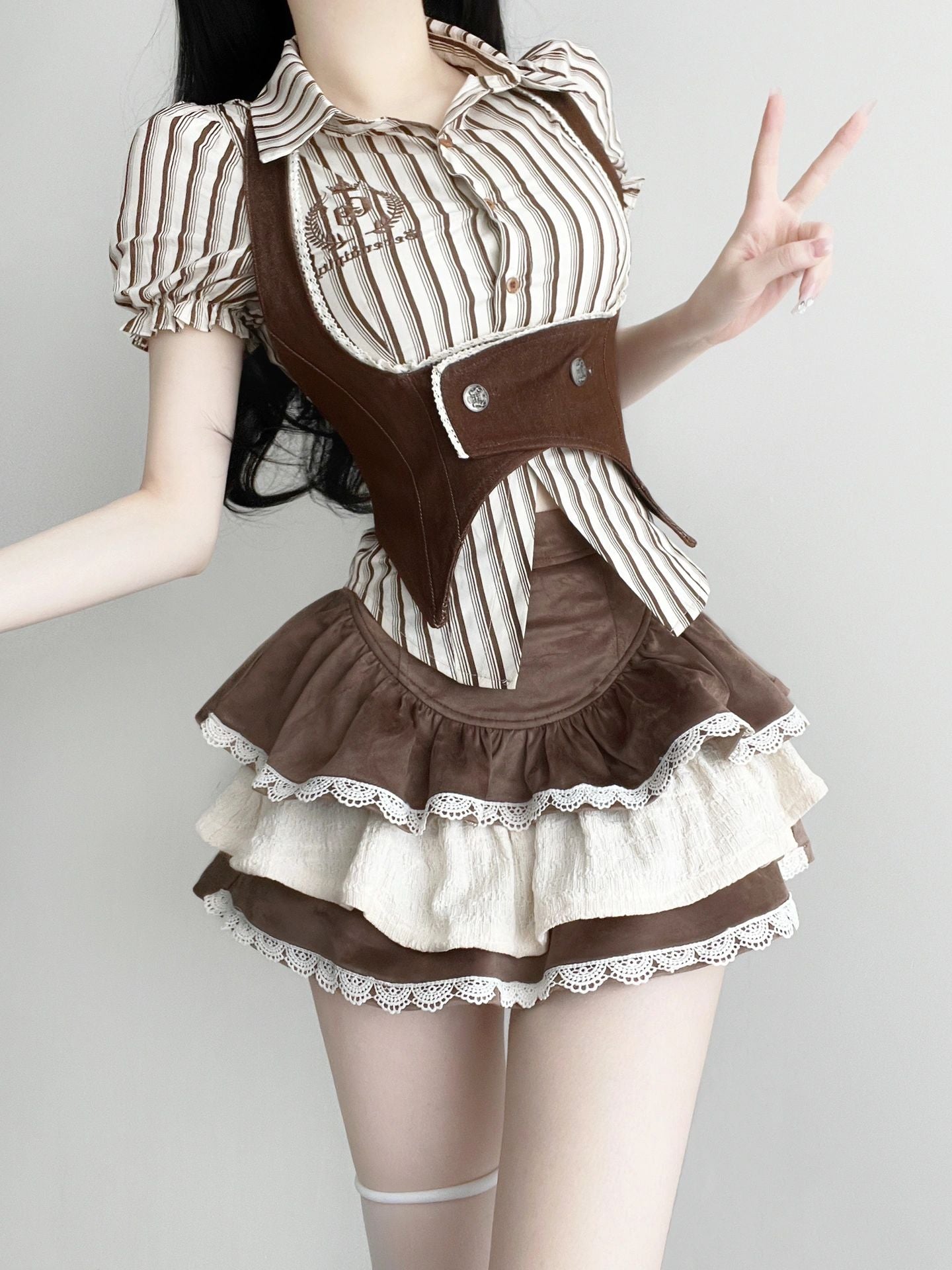 Sweet Lola Brown Outfit Series ON931 MK Kawaii Store