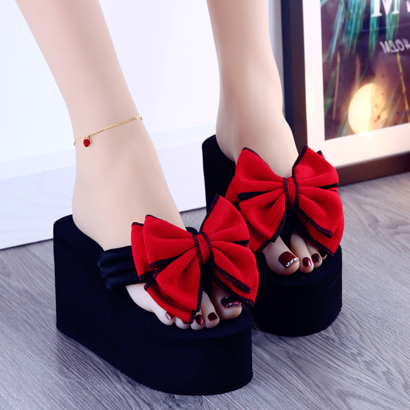 4 Colors Cute Platform Bow Sandals ON883 MK Kawaii Store
