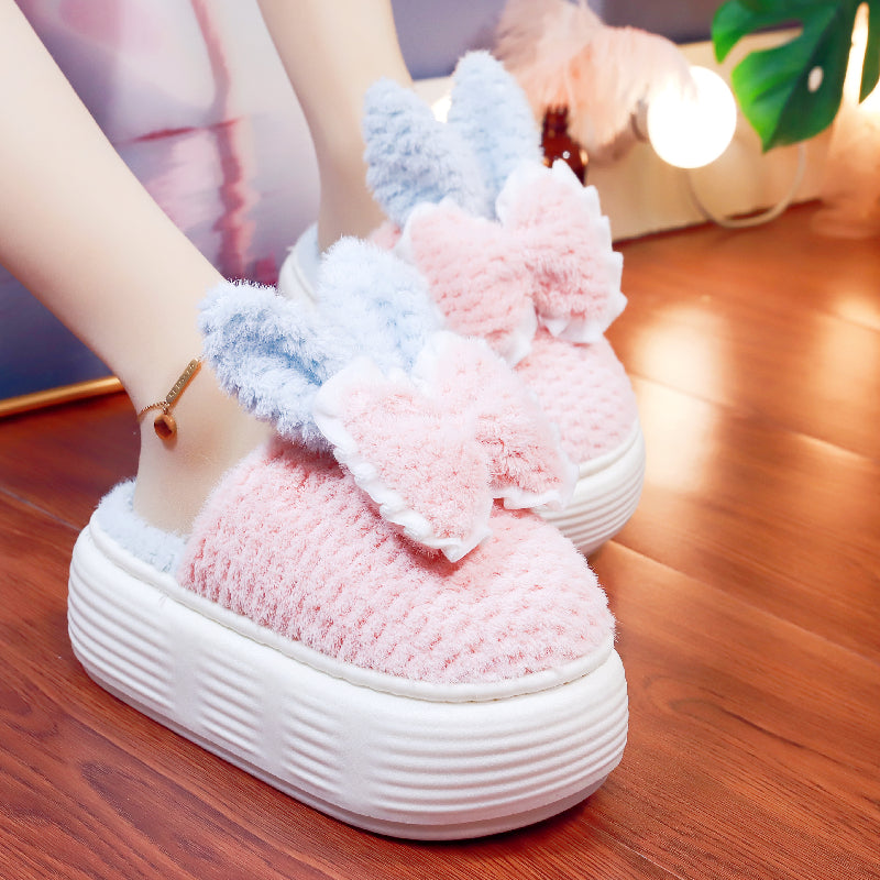 Pastel Bunny and Bows Cute Slippers ON894 MK Kawaii Store