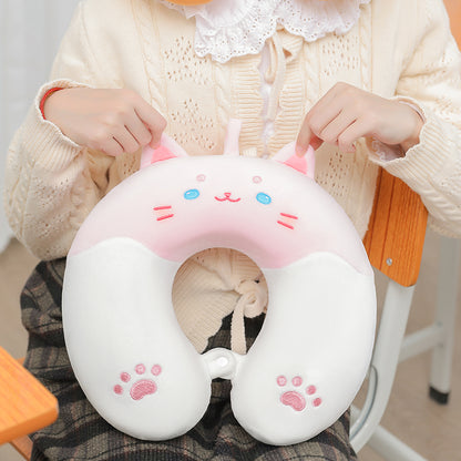 Pink Kitty Neck Pillow MK Kawaii Store