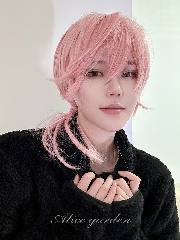 Casual Series Short Pink Ikemen Wig ON983 MK Kawaii Store