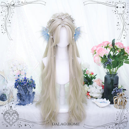 Princess Series Elf Queen Platinum Blonde Lolita Wig ON988 MK Kawaii Store